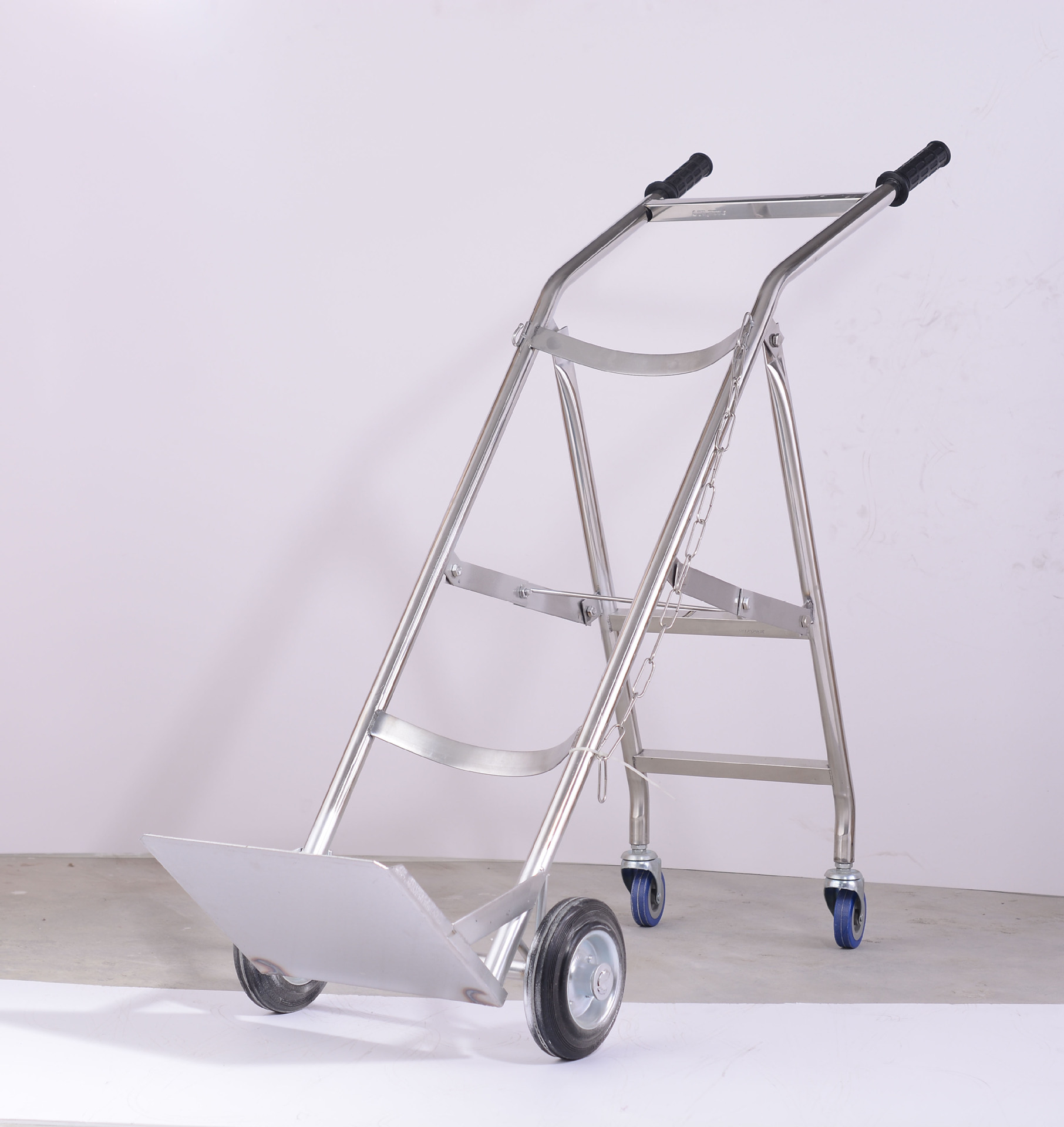 不锈钢氧气瓶推车 40l 【方管】