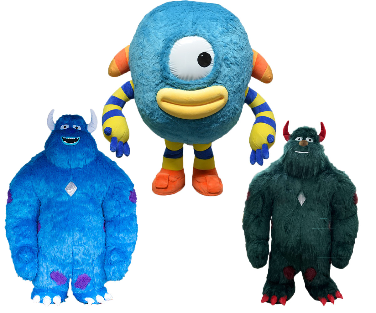 怪兽大学长毛怪苏利文充气人偶服人穿行走表演道具长毛怪充气服