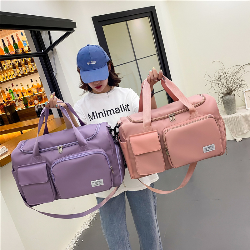 Multi-Pocket Travel Bag Outdoor Sports Coverable Handle Maternity Package Large Capacity Portable Luggage Bag Gym Bag Men and Women