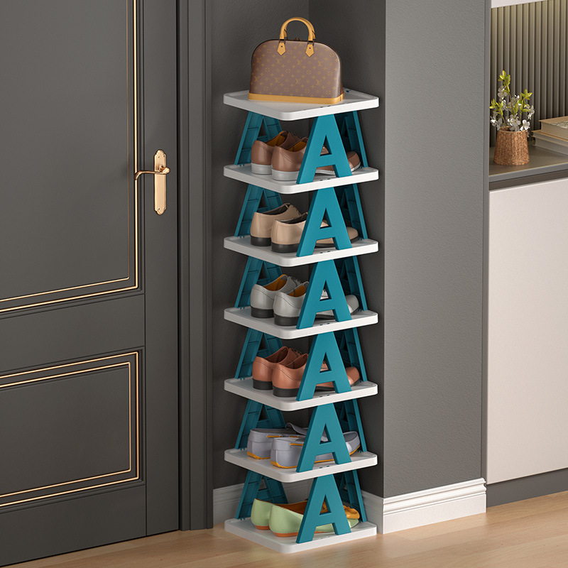 Home Doorway Shoe Rack Multi-Layer Modern Simple Shoe Cabinet Plastic Storage Rack Dormitory Door Balcony Shoe Rack