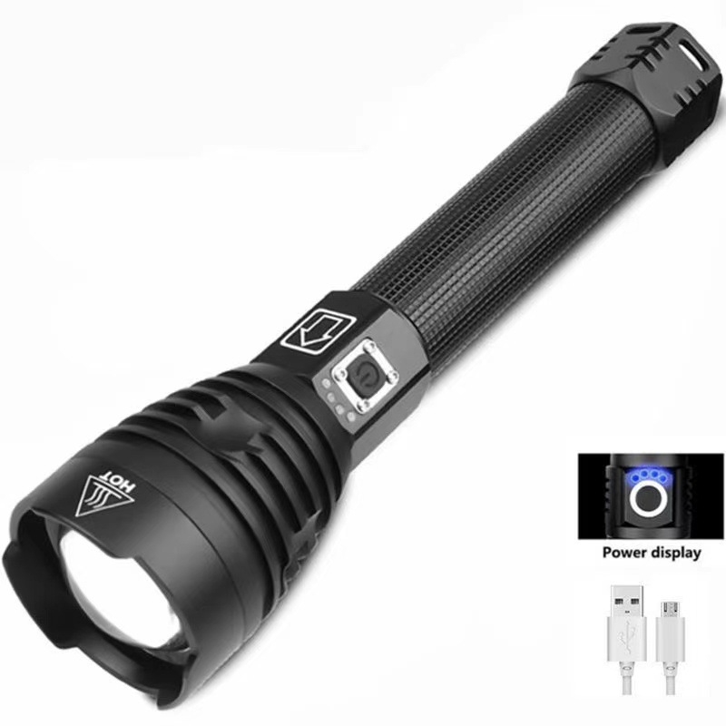 LED Power Torch USB Charging