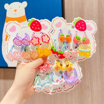 三丽鸥卡通儿童皮筋发饰女童小女孩不伤发卡扎头发绳发圈头绳头饰