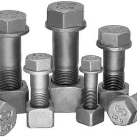 厂家供应六角头履带板螺栓带盘12.9级磷化m12*45