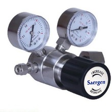 Saergen品牌不锈钢液氩减压器液氩减压阀实验室液氮杜瓦罐减压阀