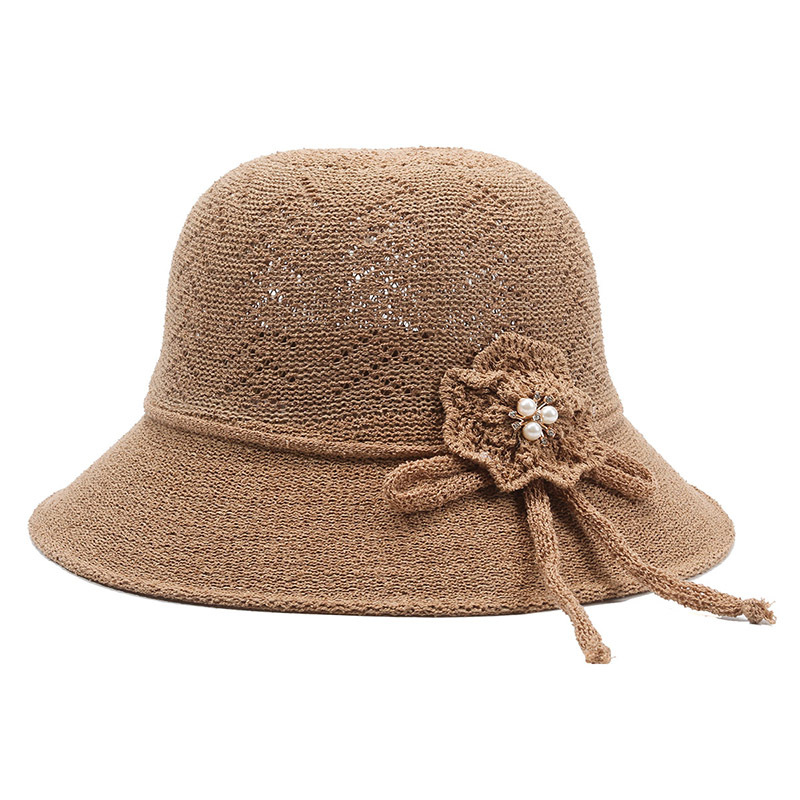 New Women's Sun Hat Korean-Style Fashionable Spring and Summer Sun Hat Sun Protection Foldable Grandma Flower Basin Hat