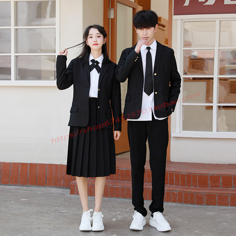 台湾师大附中班服学院风校服套装毕业初高中学生合唱演出服运动会