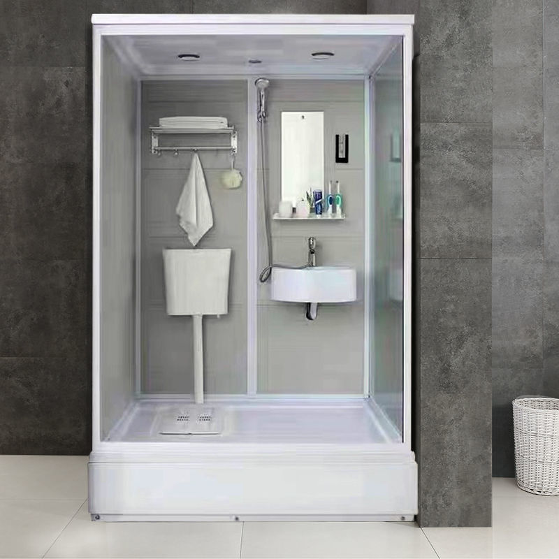 卫浴批发蹲坑淋浴一体成品卫生间集成封闭式洗澡房干湿分离浴室