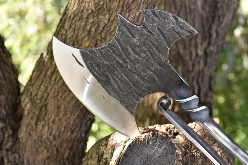 斧头劈柴户外家用手工锻打砍骨刀砍树砍柴开山斧子龙泉市手斧工具