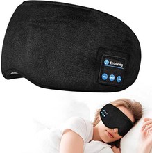 跨境3D蓝牙眼罩耳机智能无线音乐通话耳罩透气睡眠神器遮光护眼罩