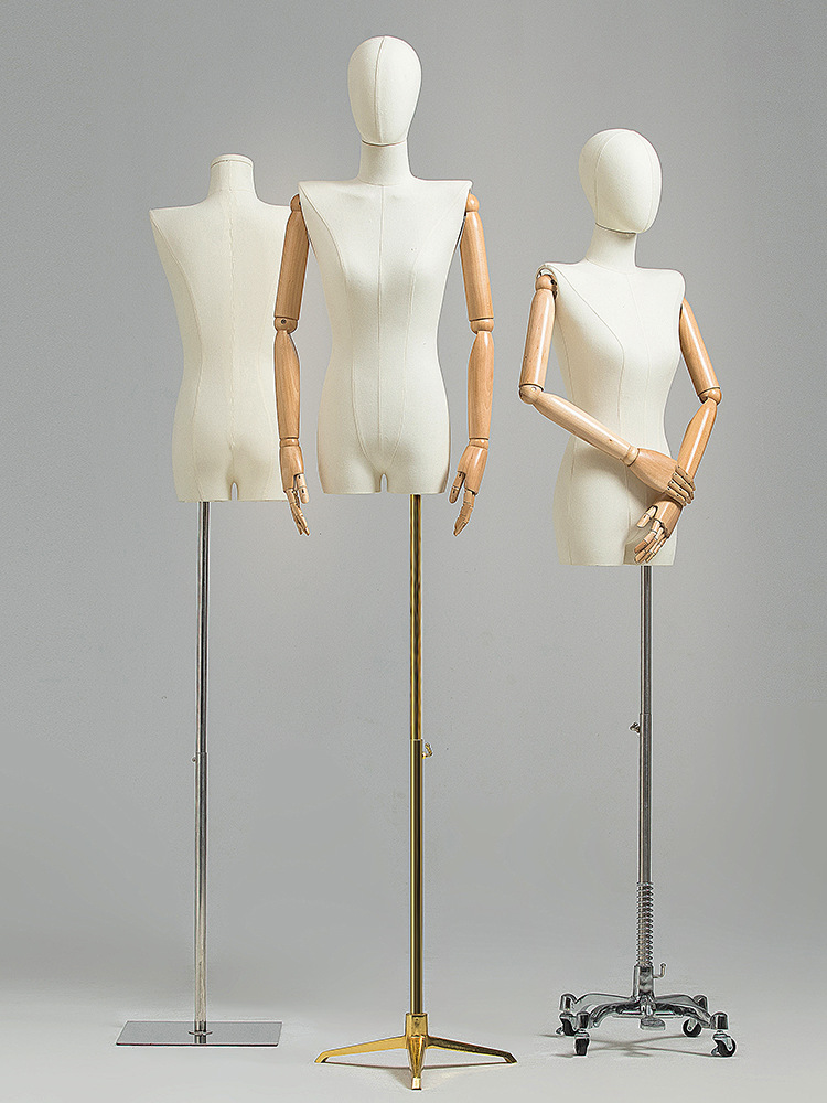 平肩平胸模特道具女全身人台韩国服装店模特架子橱窗假人体展示架