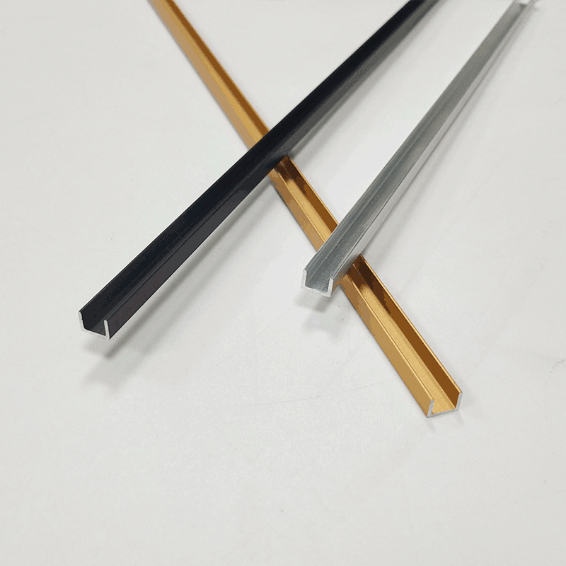 5厘玻璃卡条画框装饰线条铝合金可弯圆5厘小边u型槽铝材