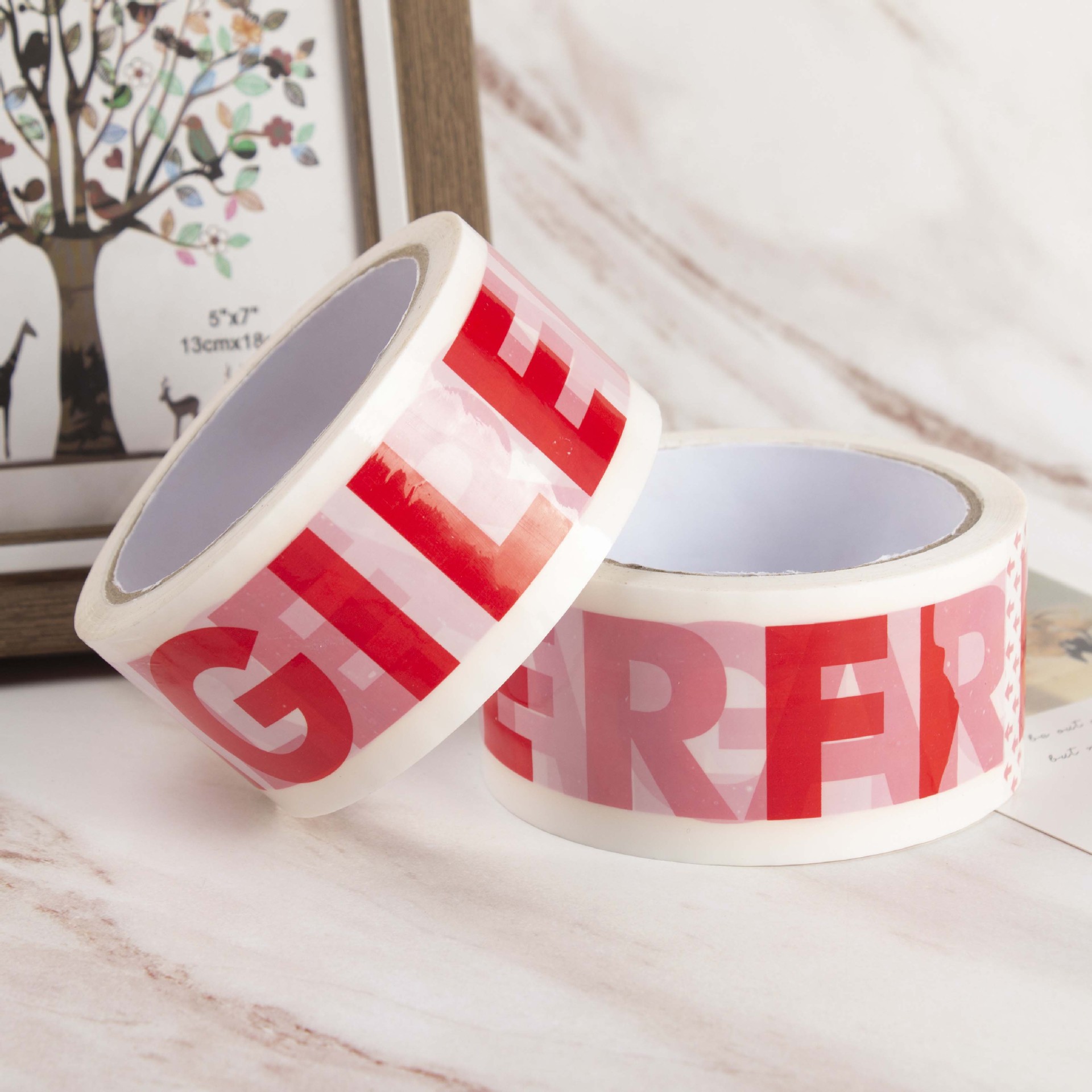 透明彩色封箱胶带印刷文字图案logo厂家直供,微商淘宝货源