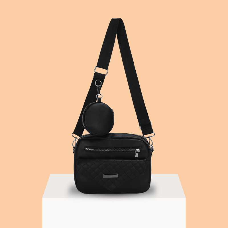 Shoulder Bag 2023 Spring Summer New Bag Women's Trendy Simple All-Match Stitching Pu Messenger Bag