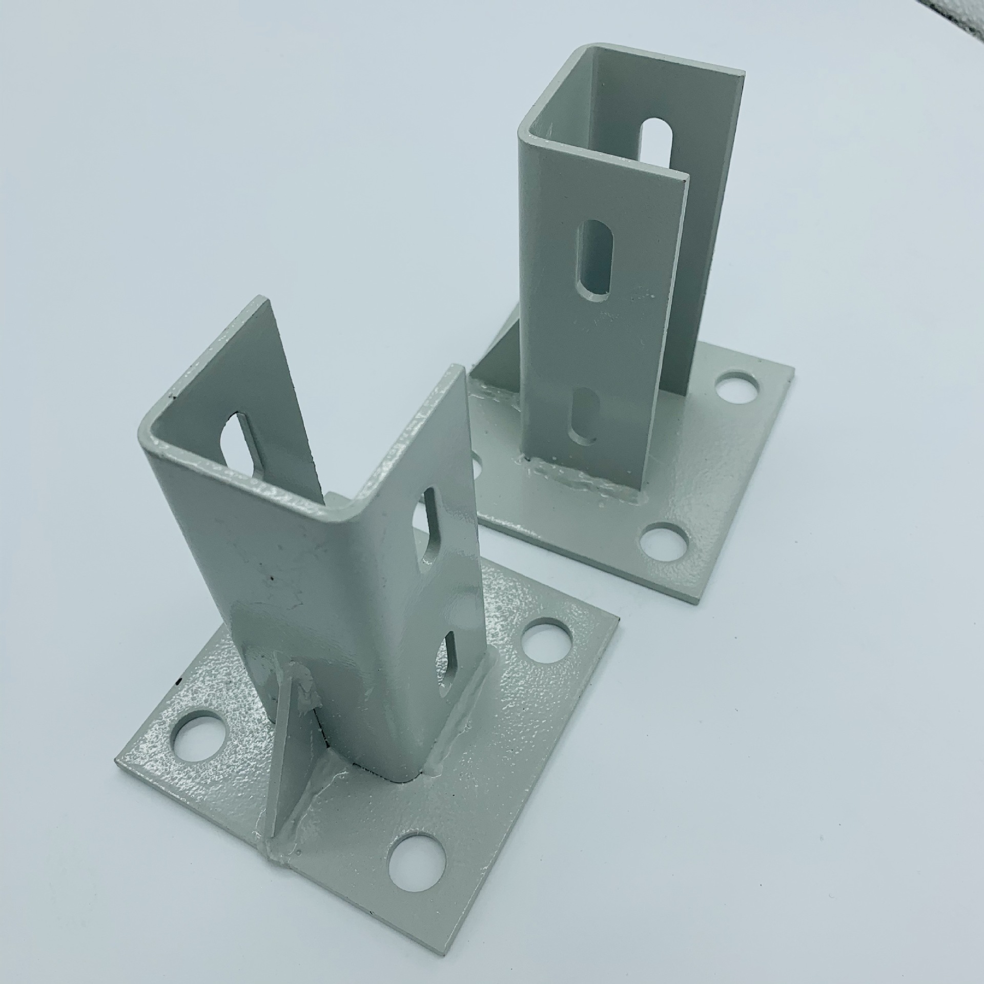 工业铝型材连接件四方围栏支撑固定底座方管开口地脚20304080