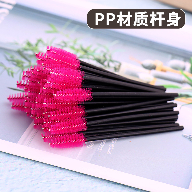 Cross-Border New Hollow Rod Eyelash Brush Eyebrow Brush Hollow Eyelash Curler Beauty Tool Hollow Rod Eyelash Brush 50 Pcs