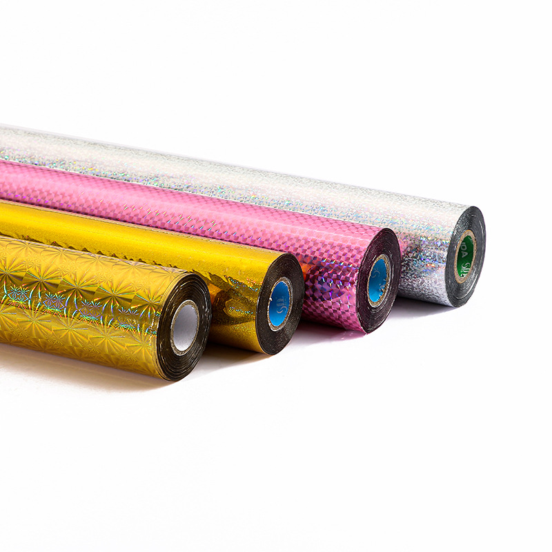 工厂直销无版缝镭射烫金纸 镭射电化铝 电化铝烫印纸张塑料好烫印