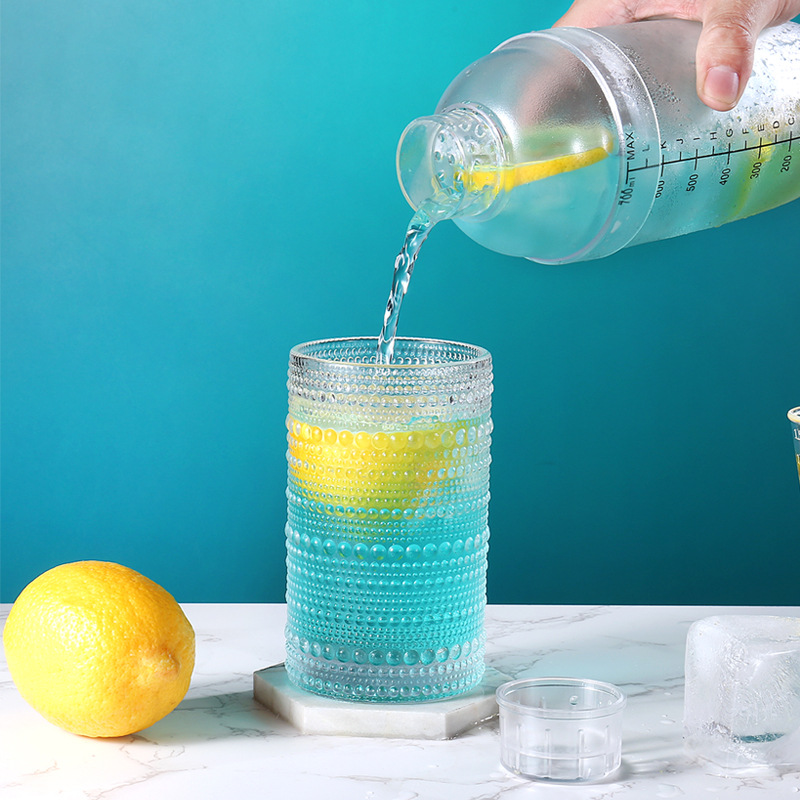 pc塑料雪克杯 700ml雪克壶套装带刻度调酒器摇酒壶奶茶店用品批发