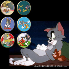 猫和老鼠 汤姆和杰瑞金银硬币纪念币经典日本动漫收藏纪念章