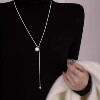 Yiwu Ellipse zircon Necklace personality originality A small minority Pull-out adjust fashion atmosphere sweater chain Jewelry Yiwu Ellipse zircon Necklace personality originality A small minority Pull-out adjust fashion atmosphere sweater chain Jewelry