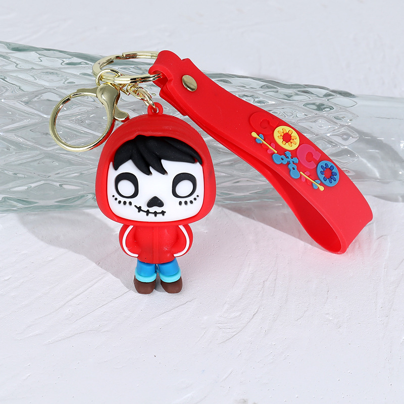 Cartoon Coco Series Keychain Pendant Other Bands Silicone Doll Couple Bags Car Pendant