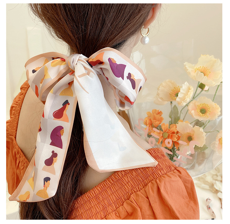 扎头发的丝巾发带小众复古韩版编发绑带丝带头饰绑发春夏发箍仙气