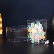 烘焙食品包装盒注塑透明方形饼干盒硬塑料糖果盒曲奇点心盒批发