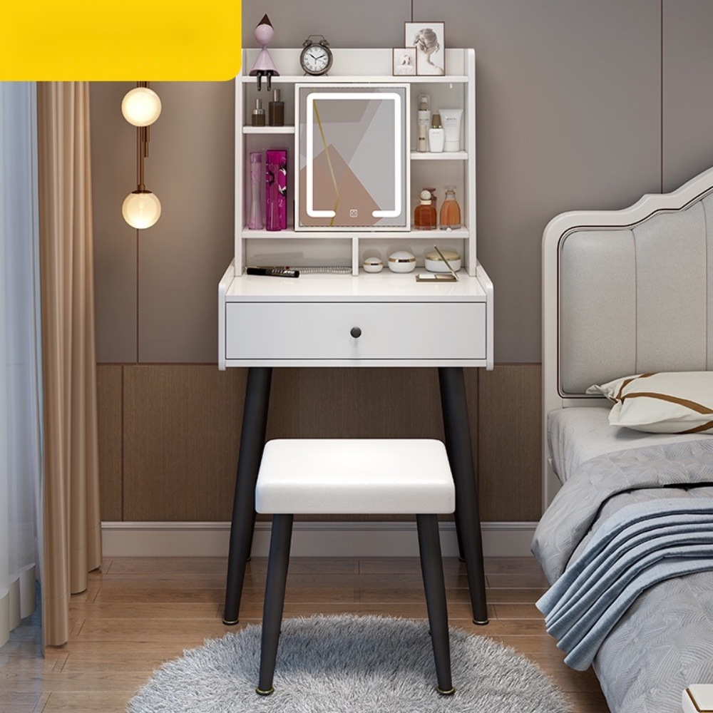 轻奢梳妆台卧室现代简约小型60网红风2021年新款超小化妆桌