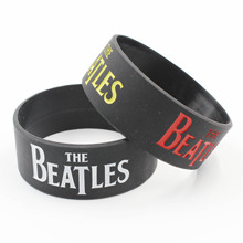 宽版硅胶手环THE BEATLES手环披头士摇滚乐队手环英国乐队手环