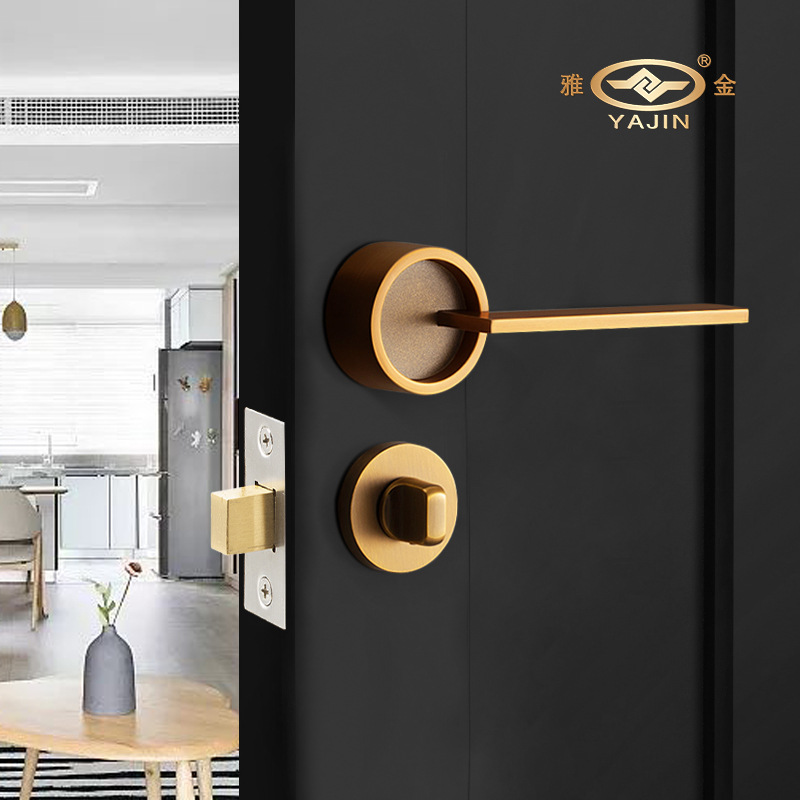 木门暗门分体单面锌合金隐形门锁室内房间卧室把手暗锁隐藏门锁具