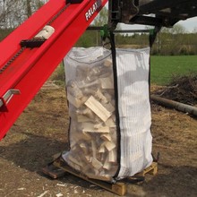 出口瑞典定制1吨木柴透气袋 双网双布木柴透气吨袋抗UV木柴透气袋