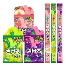 一般贸易日本悠哈萨可爱32g*10条味觉糖长条手撕糖水果果汁软糖