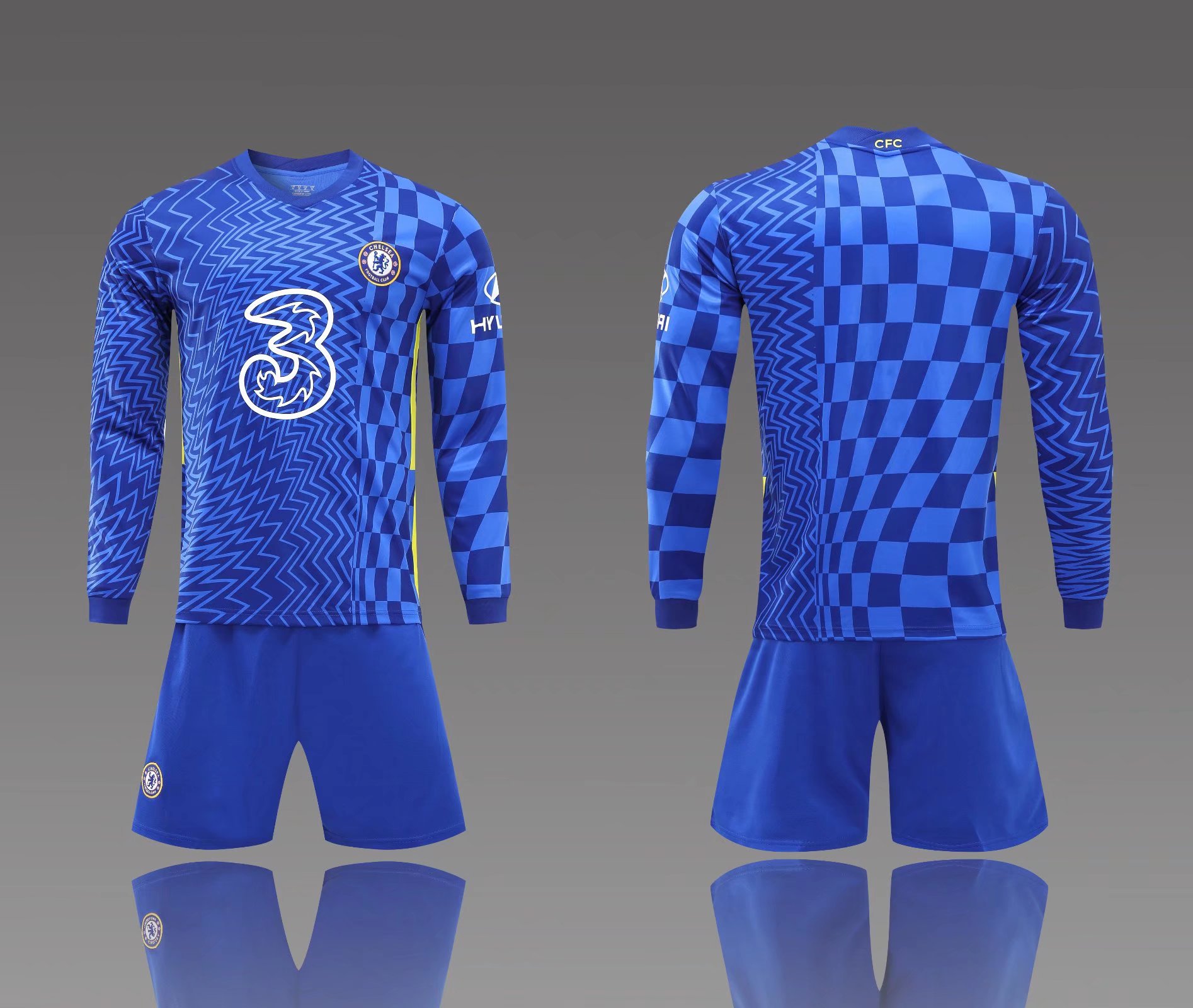 巴黎切尔西足球服梅西30号球衣皇马c罗7号长袖训服套装阿森纳套装