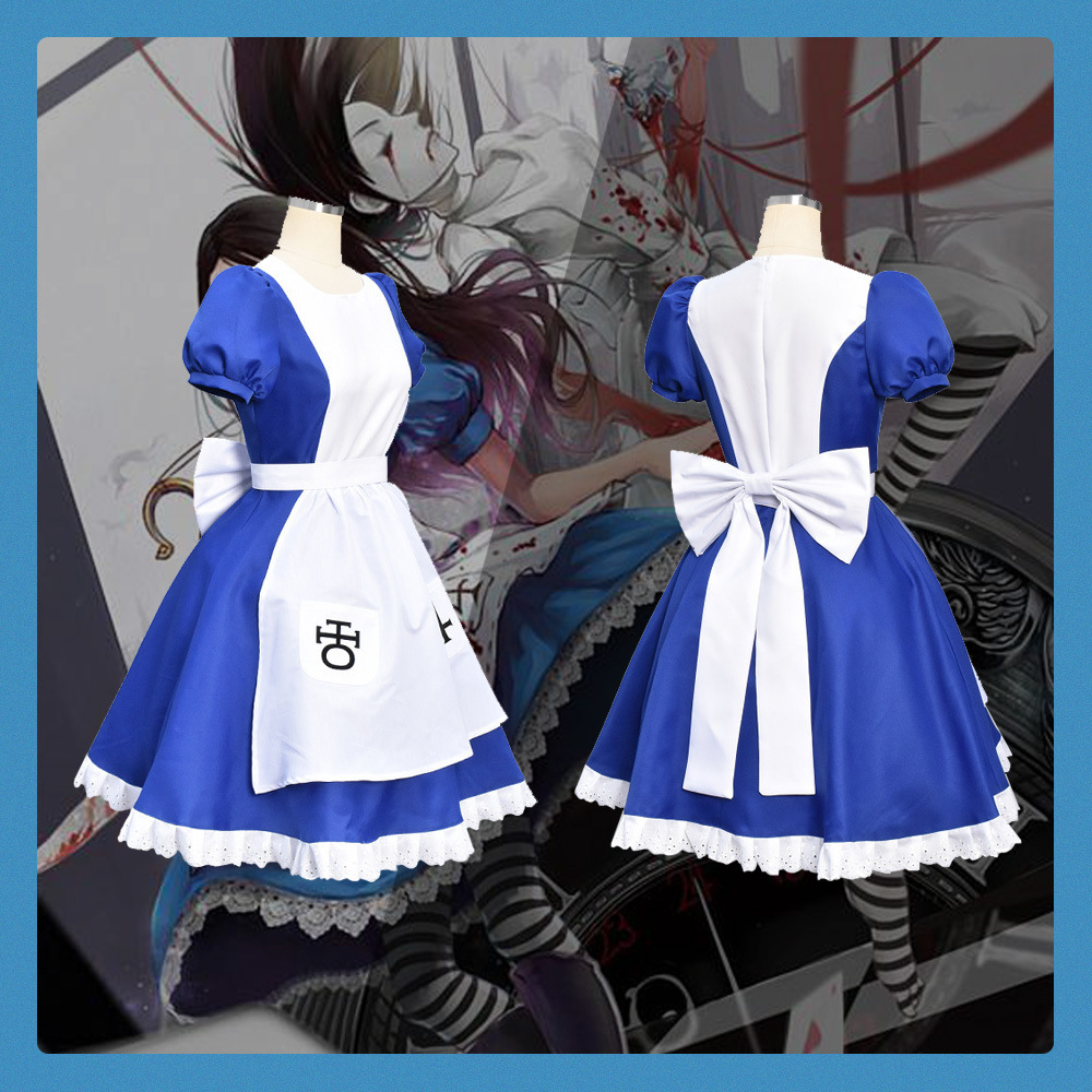 万圣节服装 爱丽丝疯狂回归cosplay女仆装lolita服装现货-阿里巴巴