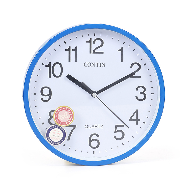 Kangtian Contin Wall Clock round Chinese Home Office Simple Clear Large Font Spot Factory Direct Sales Wholesale