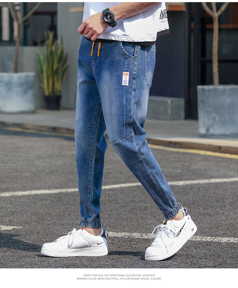 棒球小子官方旗舰店蓝g5g6小魔怪正品牛仔裤男长裤