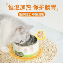 恒温猫碗猫咪酸奶机饮水机宠物饮水器不锈钢水碗幼猫喂食狗狗用品