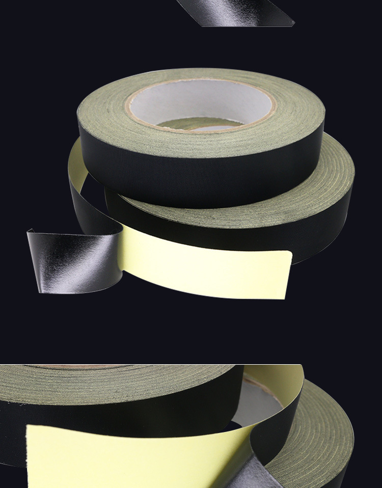 22mm黑色醋酸胶布易撕阻燃绝缘线束捆扎耐高温液晶屏醋酸布胶带