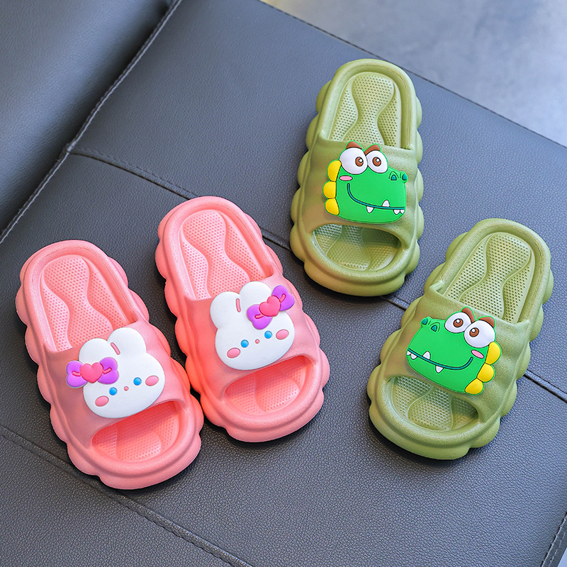 Summer Children's Slippers Boys and Girls Indoor Non-Slip Soft Bottom Home Bath Parent-Child Big Middle Children Baby Sandals