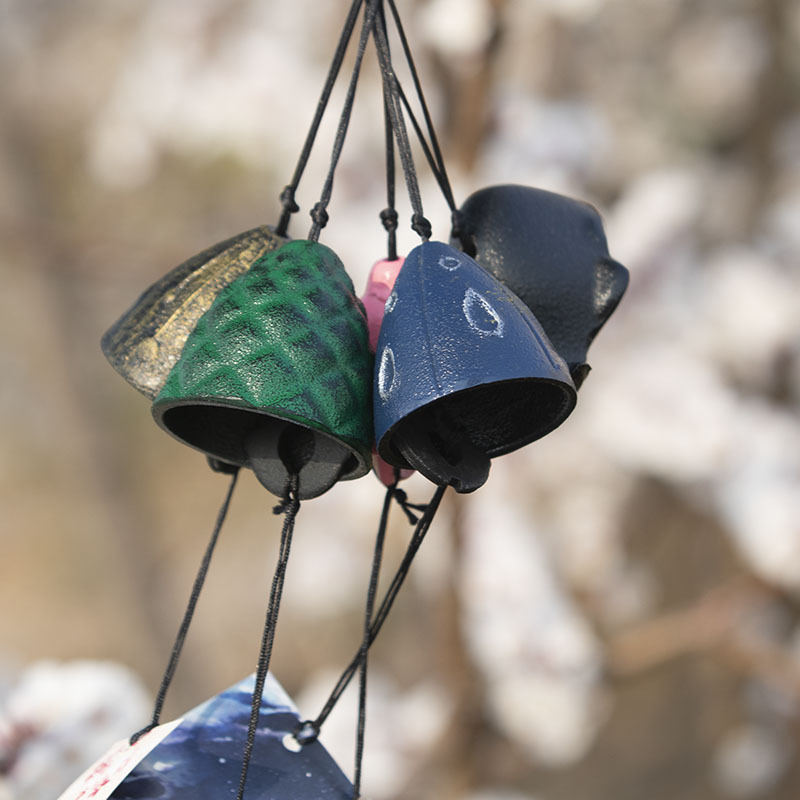 日式铸铁风铃民宿金属复古和风景区阳台户外庭院寺庙祈福挂饰铃铛