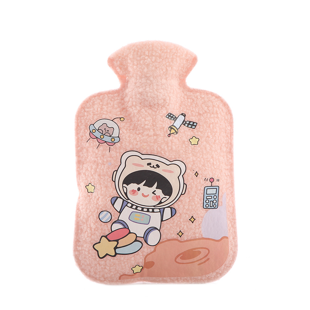 Hot Water Injection Thickened Explosion-Proof Hot-Water Bag Waist Hot Compress Belly Hand Warmer Female Student Plush Cute Hand Warmer