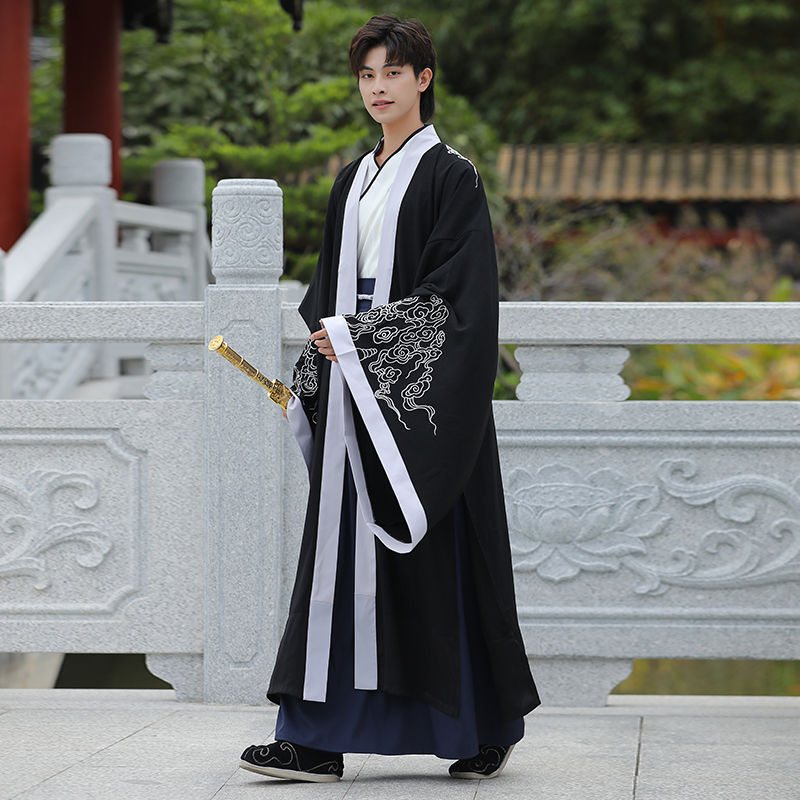 汉服男魏晋风装公子古装书生古风帅气男士仙气飘逸中国风学生班服