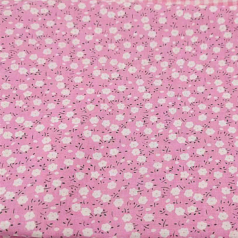 粉色款拼布平纹花布纯棉小碎花手工diy棉布大肠发圈祖母被百家被