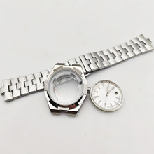 41MM手表配件自动机械手表表壳组合不锈钢表带适合2813/8215机芯