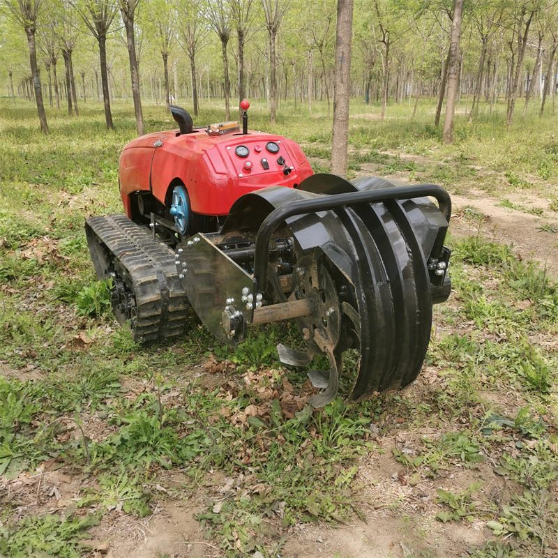 果园遥控开沟机自走式农用微耕机一机多用小型排水沟开沟机