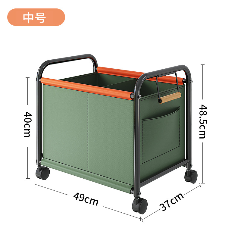 Trolley Rack Toy Sundries Storage Basket Storage Rack Living Room Large Capacity Multifunctional Movable Luggage Trolley