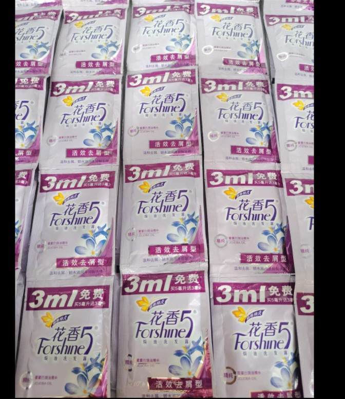 花香洗发水8克袋装脱普 8毫升花香5 洗发露一箱480包宾馆酒店