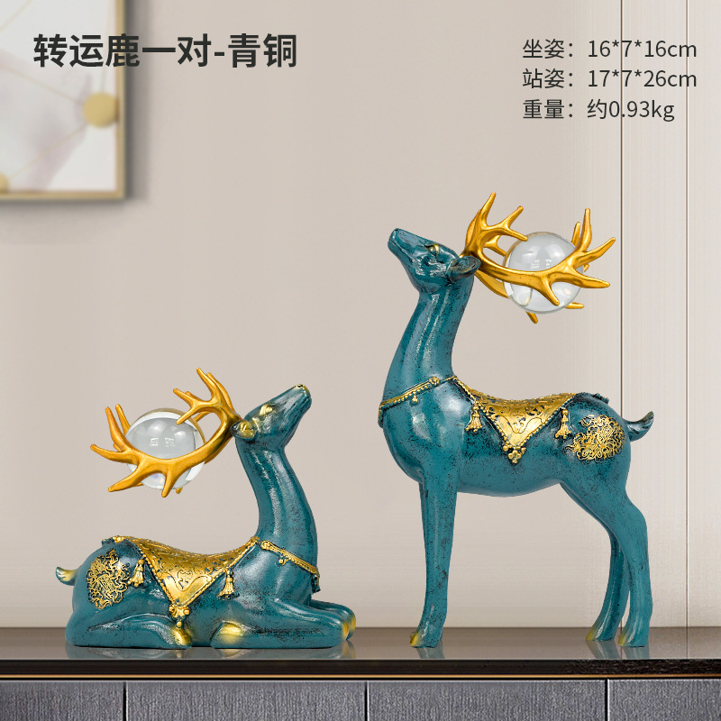Creative Nordic Deer Wine Cabinet Decoration Living Room Modern Entry Lux Style Wedding Gift Hallway TV Cabinet