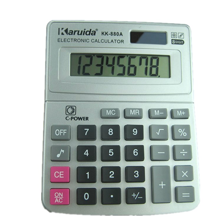 KK-880A Office Supplies Calculator with Sound Calculator Electronic Calculator Business Accounting 9.9 Goods