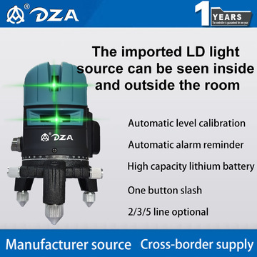 跨境水平仪锂电池充电强光贴砖激光高精度打线装修绿光平水仪高亮