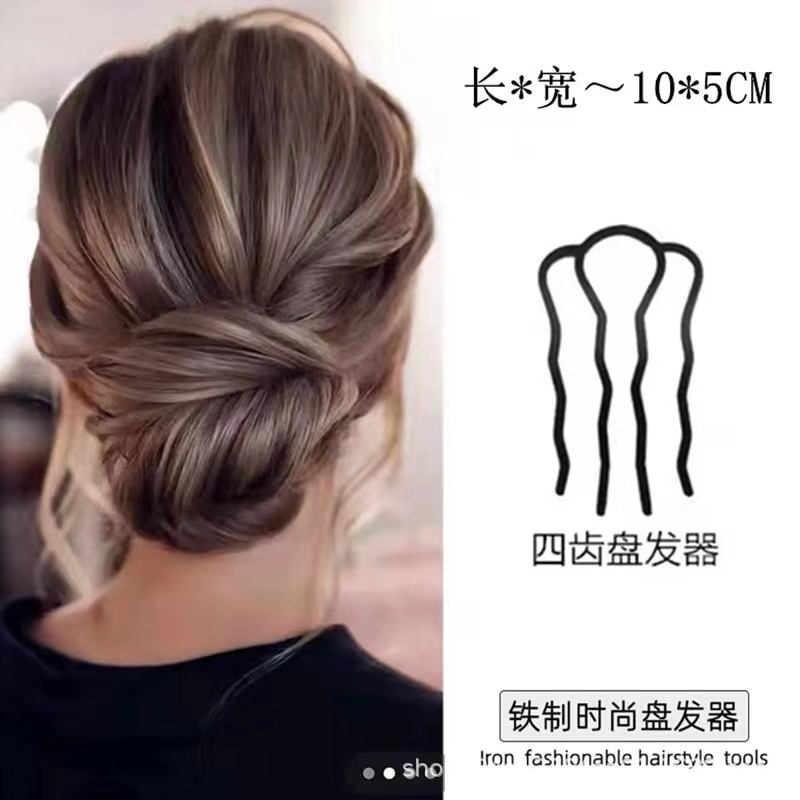 Weave Bun Updo Gadget Hair Accessories Back Head Hair Comb Hair Clasp Iron Holder Bud-like Hair Style Hair Styling Tools